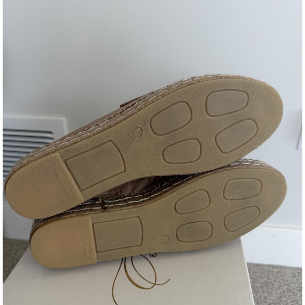 Patricia Green Sebastian Penny Loafer Leather Slip On Beige Brown Womens Size 10 - Picture 5 of 10